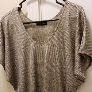 Kim and Cami metallic blouse